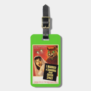 Squirrel from Outer Space Luggage Tag
