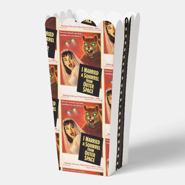 Squirrel from Outer Space Parody Favour Box (Back)