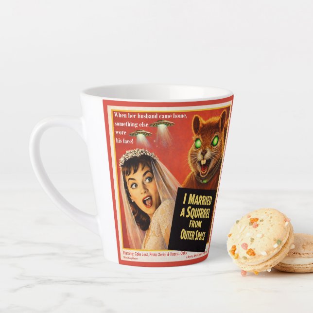 Squirrel from Outer Space Parody Latte Mug (In Situ)