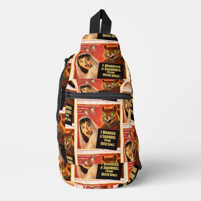 Squirrel from Outer Space Parody Sling Bag (Front)
