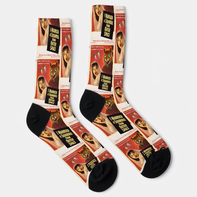 Squirrel from Outer Space Parody Socks (Right)