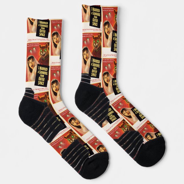 Squirrel from Outer Space Parody Socks (Right)