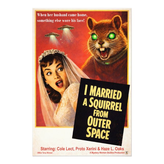 Squirrel from Outer Space Photo Print (Front)