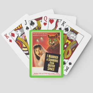 Squirrel from Outer Space Playing Cards