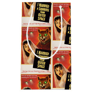 Squirrel from Outer Space Small Gift Bag