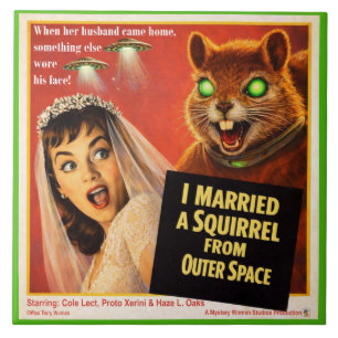 Squirrel from Outer Space Tile
