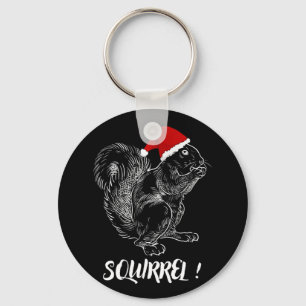 Squirrel - Funny Christmas design T-Shirt Key Ring