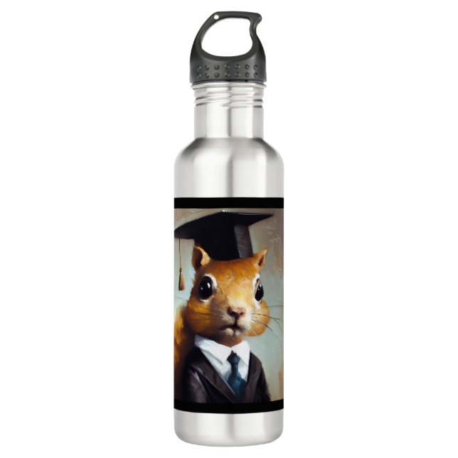 Squirrel Graduate 710 Ml Water Bottle (Front)