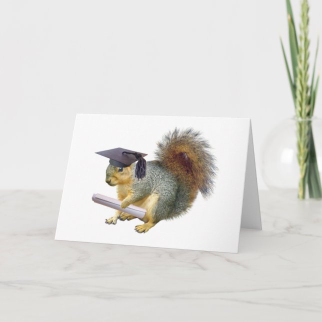 Squirrel Graduation Card (Front)