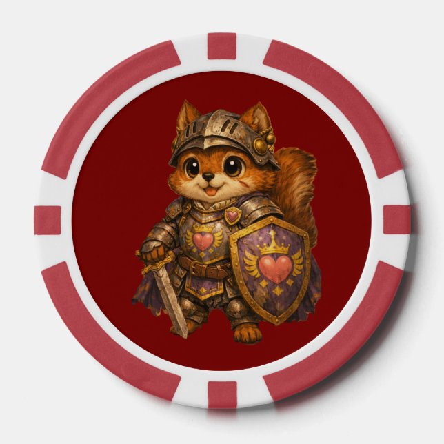 Squirrel Guard Poker Chips (Front)
