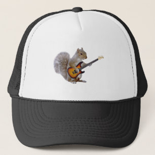Squirrel Guitar Trucker Hat