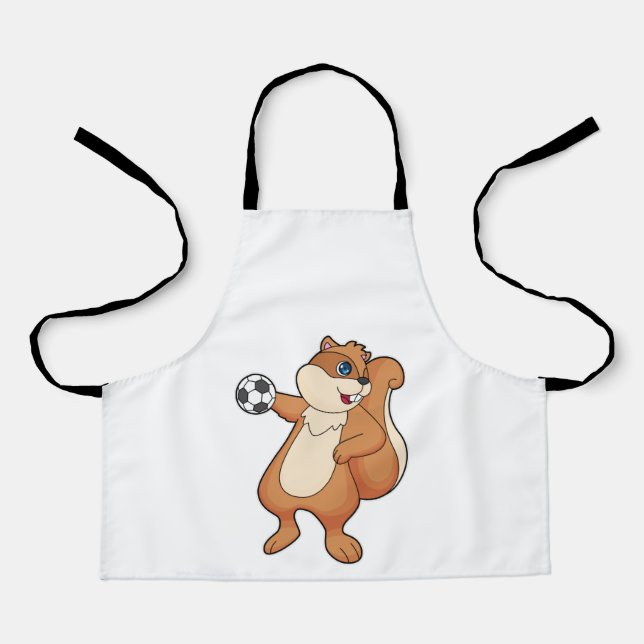 Squirrel Handball player Handball Apron (Front)