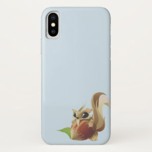 Squirrel Holding Hazelnut iPhone X Case