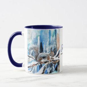 Squirrel hot chocolate mug