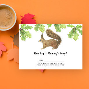 Squirrel - how big is mummy's belly enclosure card