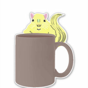 Squirrel humour sticker