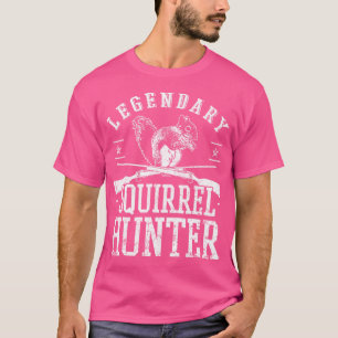 Squirrel Hunter Riffle Shotgun Hunting Wildlife T-Shirt