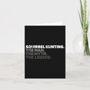 Squirrel Hunting Season Squirel Funny Vintage Hunt Card