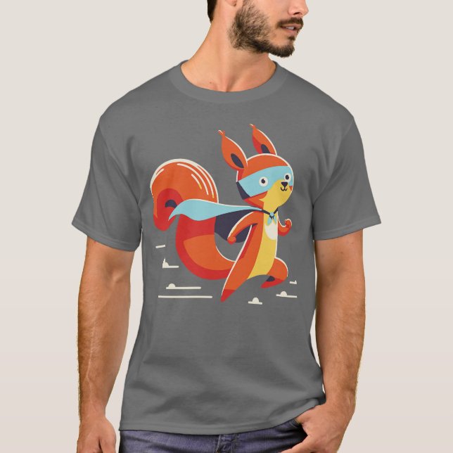 squirrel in action T-Shirt (Front)