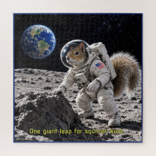 Squirrel in Space Jigsaw Puzzle