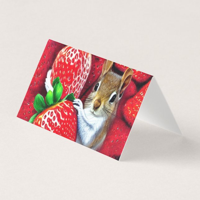 Squirrel In Strawberry Heaven  (Front)