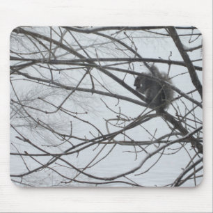 Squirrel in the Snow Mousepad