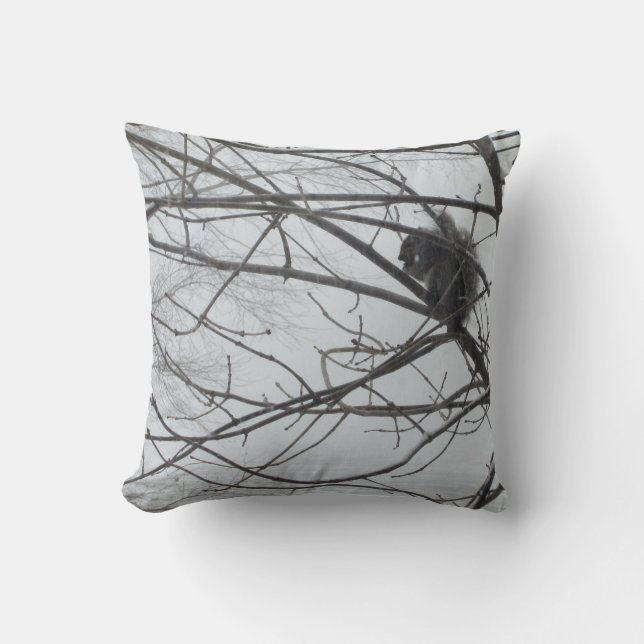Squirrel in the Snow Pillow (Front)