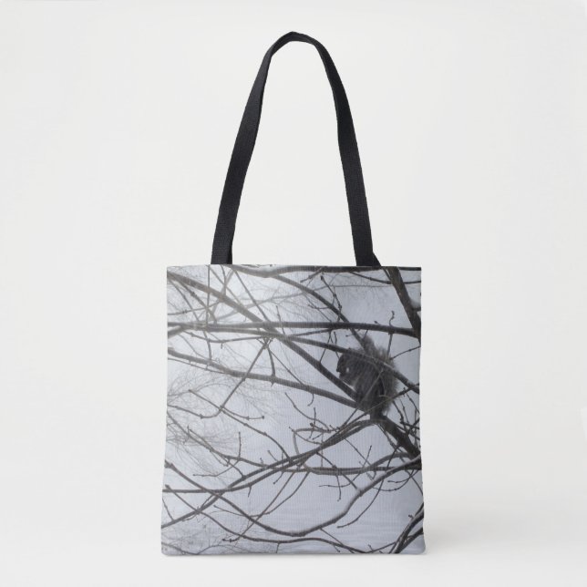 Squirrel in the Snow Tote Bag (Front)