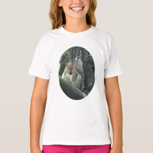 Squirrel In Tree Painting Animal Art   T-Shirt