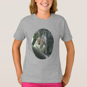 Squirrel In Tree Painting Animal Art T-Shirt