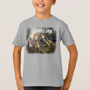 Squirrel Jam - funny rock band T-Shirt