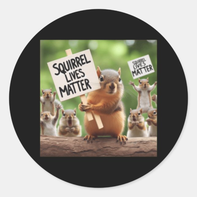Squirrel Lives Sticker  (Front)