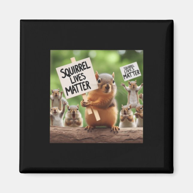 Squirrel Lives Sticker  Magnet (Front)