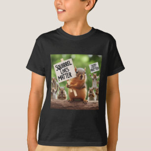 Squirrel Lives Sticker T-Shirt