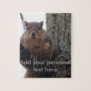 Squirrel looking at your puzzle