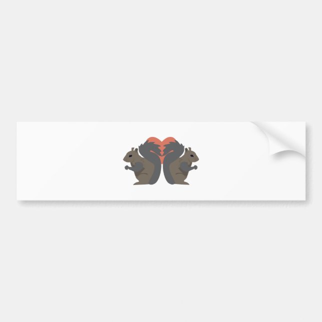 Squirrel Love Bumper Sticker (Front)