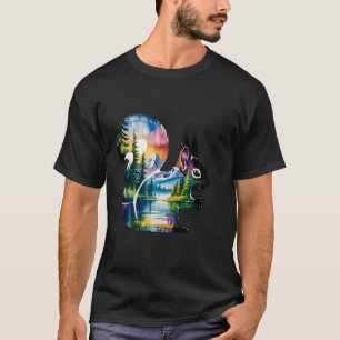 Squirrel Lover Forest Wildlife Motif Nature Rodent T-Shirt