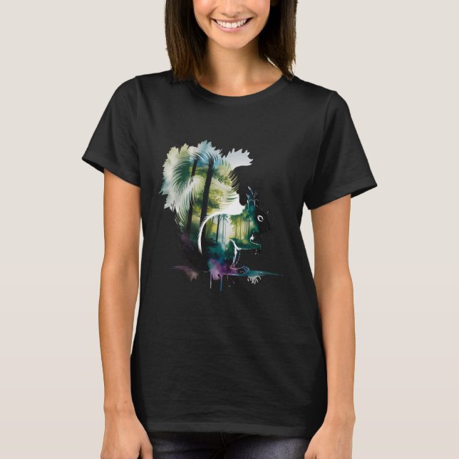 Squirrel Lover Forest Wildlife Motif Nature Rodent T-Shirt (Front)