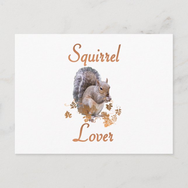Squirrel Lover Postcard (Front)