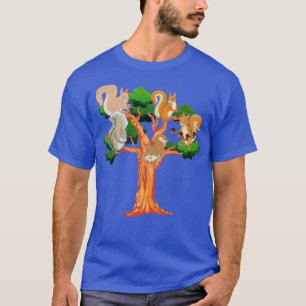 Squirrel Lover Tree Nature Forest Animal Squirrel T-Shirt