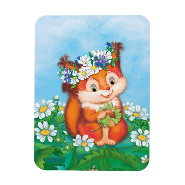 Squirrel Magnet (Vertical)