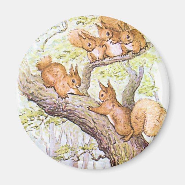 Squirrel Meeting Magnet (Front)