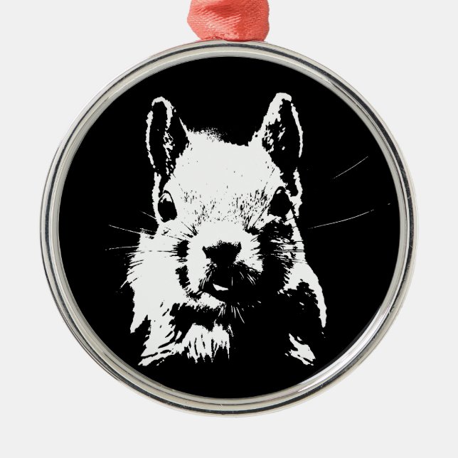 Squirrel Metal Tree Decoration (Front)