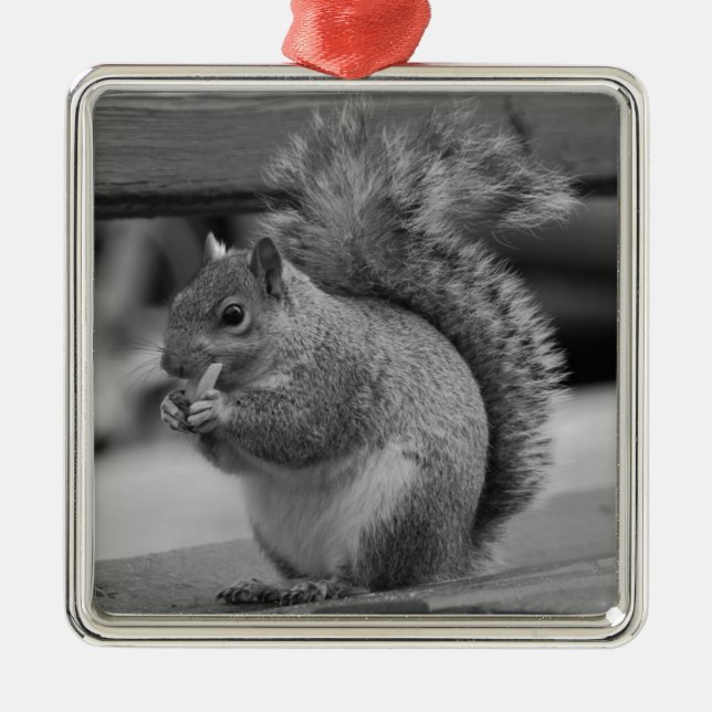 Squirrel Metal Tree Decoration (Front)