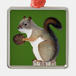 Squirrel Metal Tree Decoration