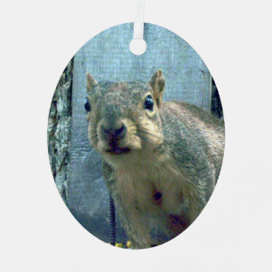 Squirrel Metal Tree Decoration