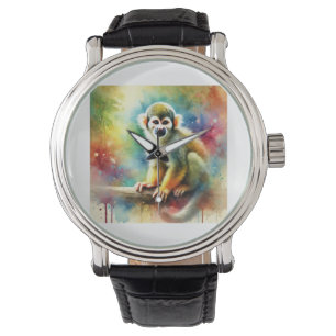 Squirrel Monkey in a Colorful Light 210924AREF138  Watch