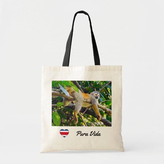 Squirrel monkey in Manuel Antonio NP - Costa Rica Tote Bag (Front)