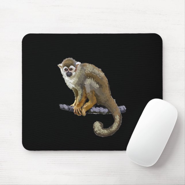 Squirrel Monkey Mouse Mat (With Mouse)