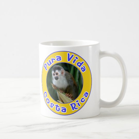 Squirrel Monkey, Pura Vida, Costa Rica Coffee Mug